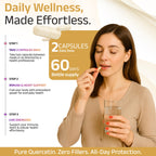 Pure Quercetin 500mg - Pure Quercetin Capsules for Immune Support & Cellular Protection – Gluten-Free, Non-GMO, 120 Capsules