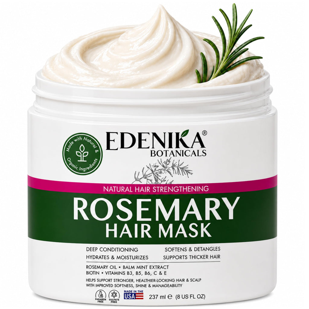 Rosemary Shampoo and Conditioner Set with 100% Rosemary Oil & Biotin for Thinning Hair, Anti-Hair Loss & Strengthening Botanical Formula, Women & Men, Sulfate-Free