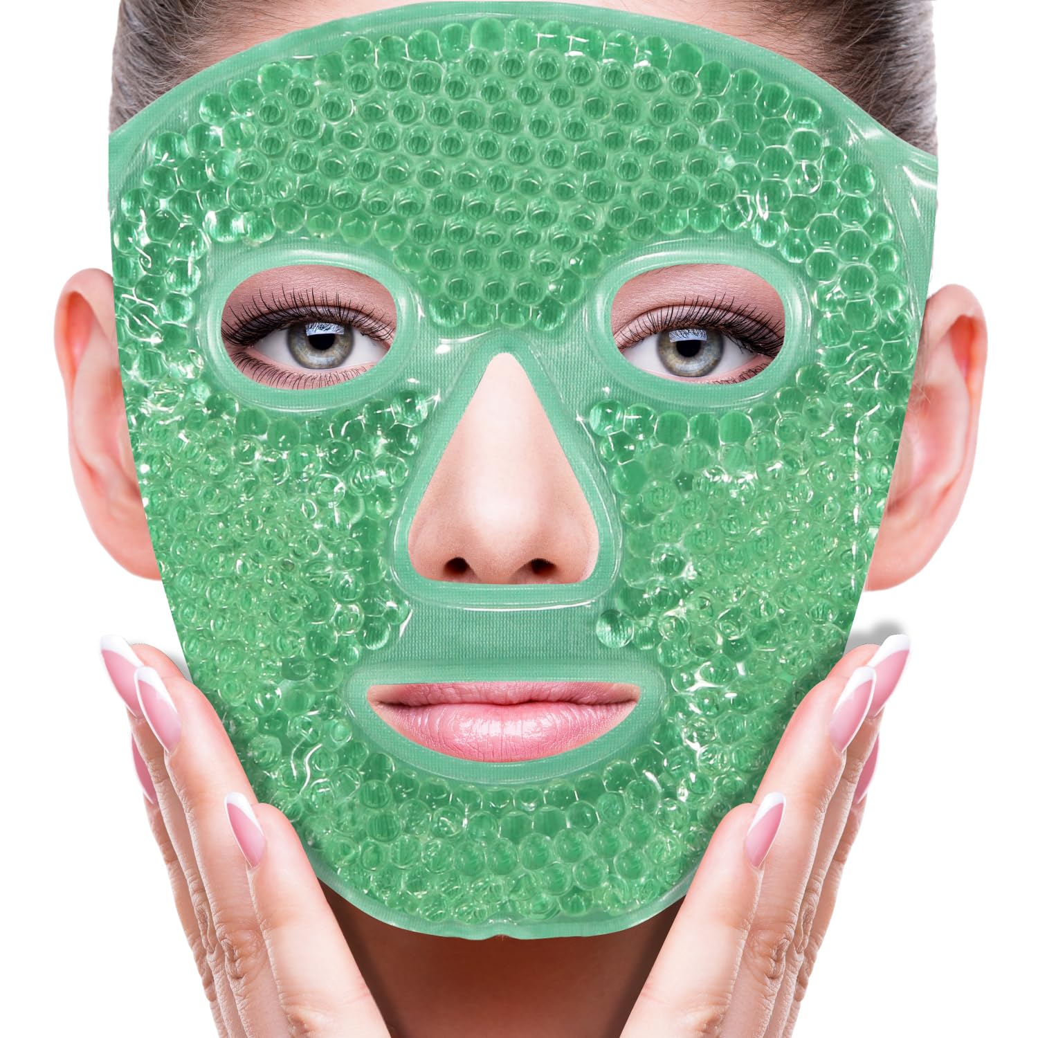 Buy now Cold Face Eye Mask Ice Pack Reduce Facial Puff, Dark Circles, Gel Hot Heat Cold Compress Pack, Face SPA Gift for Woman Sleeping, Pressure, Headaches, Skin Care, Post Laser Cosmetic Care[Blue] at indiglob india