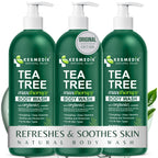 KESMEDIK Tea Tree Body Wash with 100% Tea Tree Oil for Skin, 2-Pack | MaxTherapy Body Soap with Tea Tree, Aloe & Eucalyptus, Cleans, Soothes & Refreshes Sensitive, Itchy Skin for Men & Women