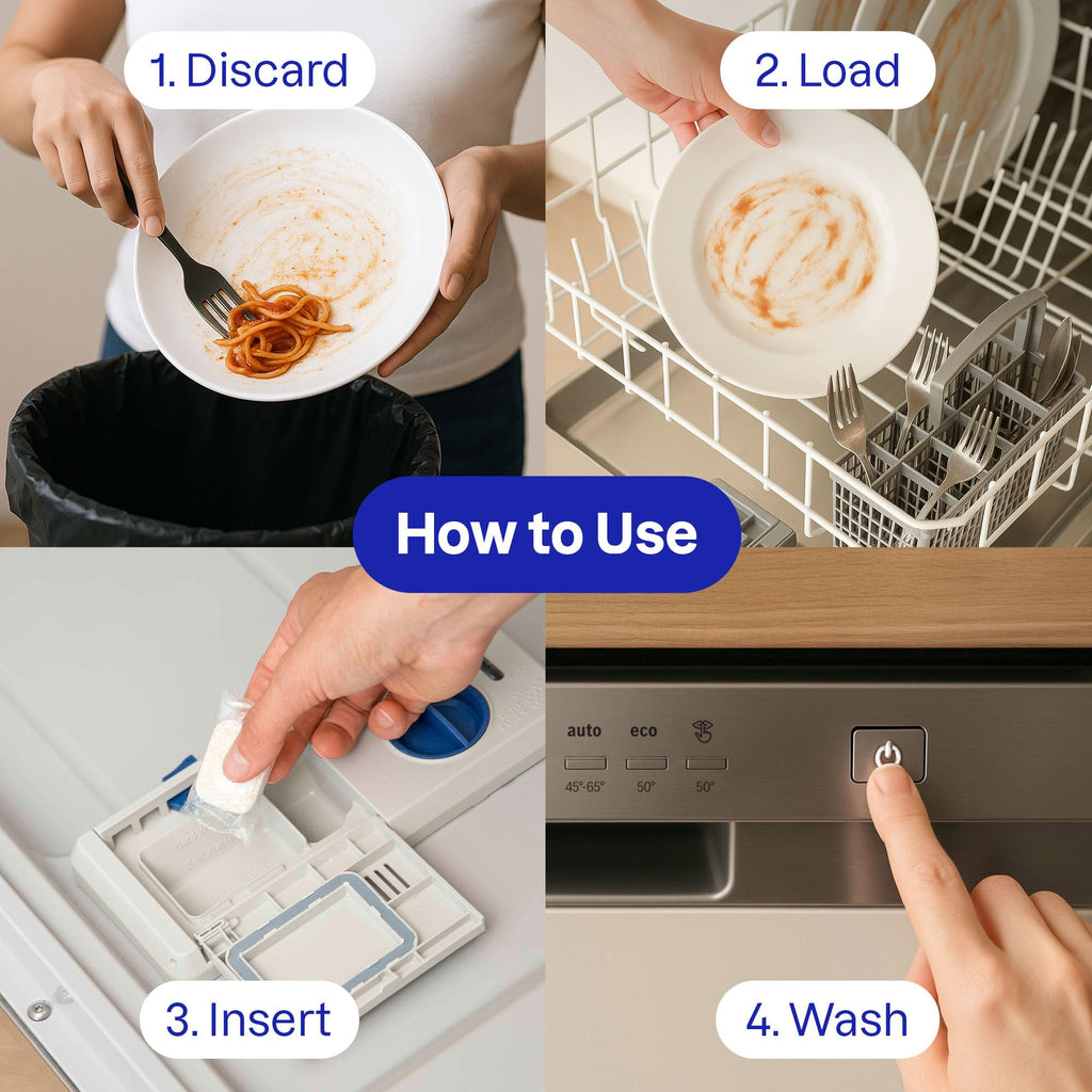 ATTITUDE Dishwasher Pods, Unscented, Plant-Based Tablets, 70 Count