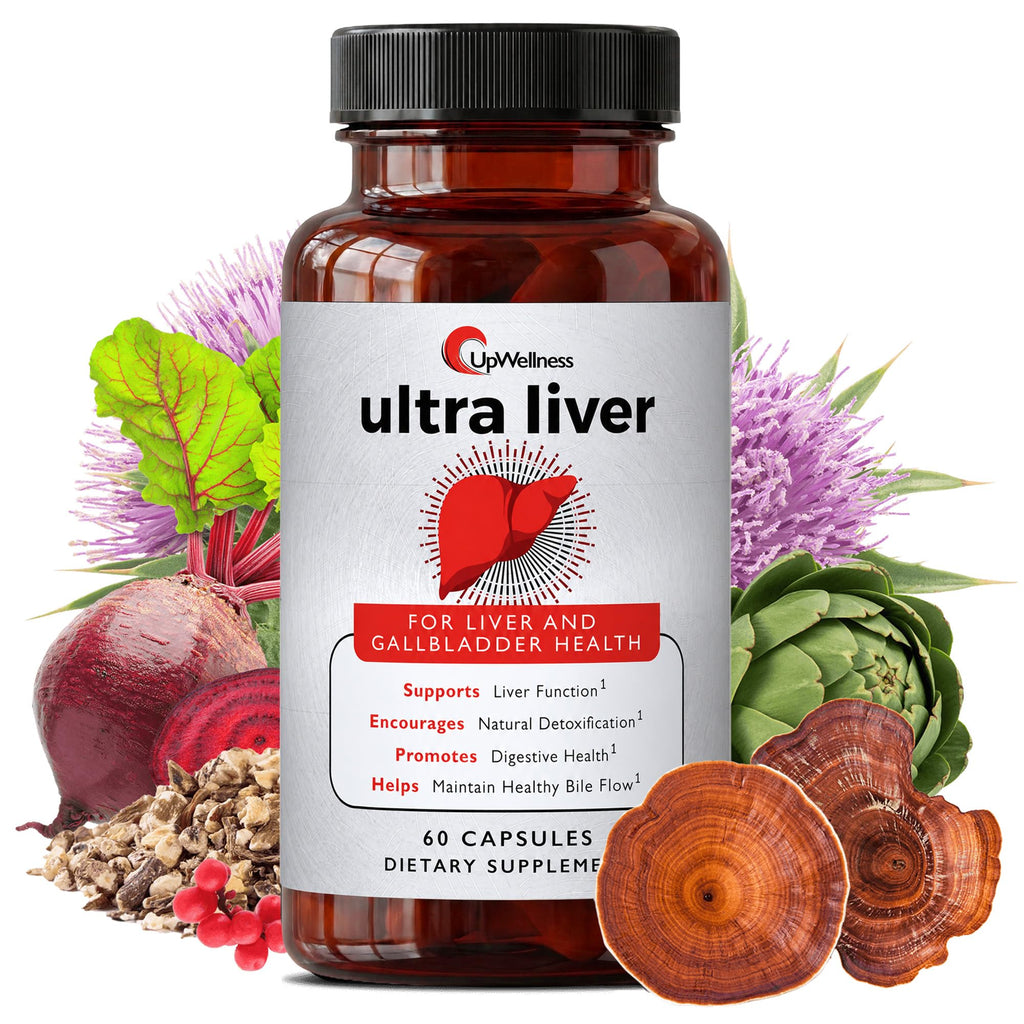 Ultra Liver Supplement for Liver Care & Support and Gallbladder Support - Powered by TMG, NAC Milk Thistle, and More - Liver Cleanse Detox & Repair - 60 Capsules