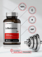 Horbaach L Glutamine Capsules 1000mg | 180 Powder Pills
