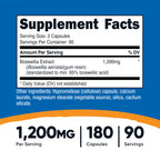 Nutricost Boswellia Extract 180 Capsules for 90 Servings Per Bottle, Vegan