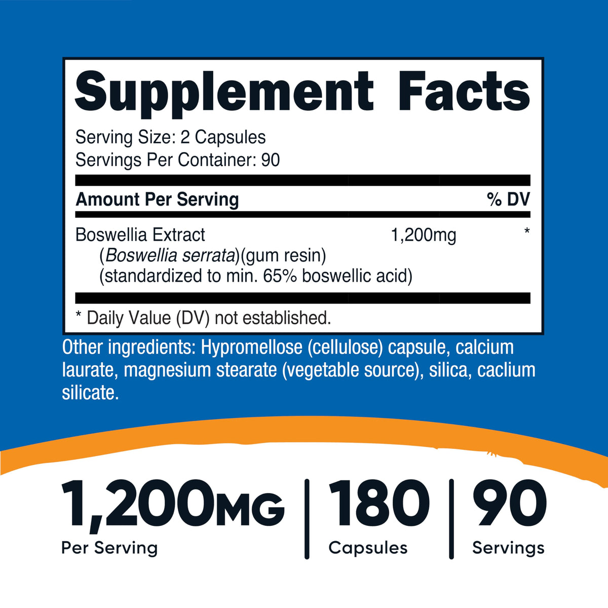 Nutricost Boswellia Extract 180 Capsules for 90 Servings Per Bottle, Vegan