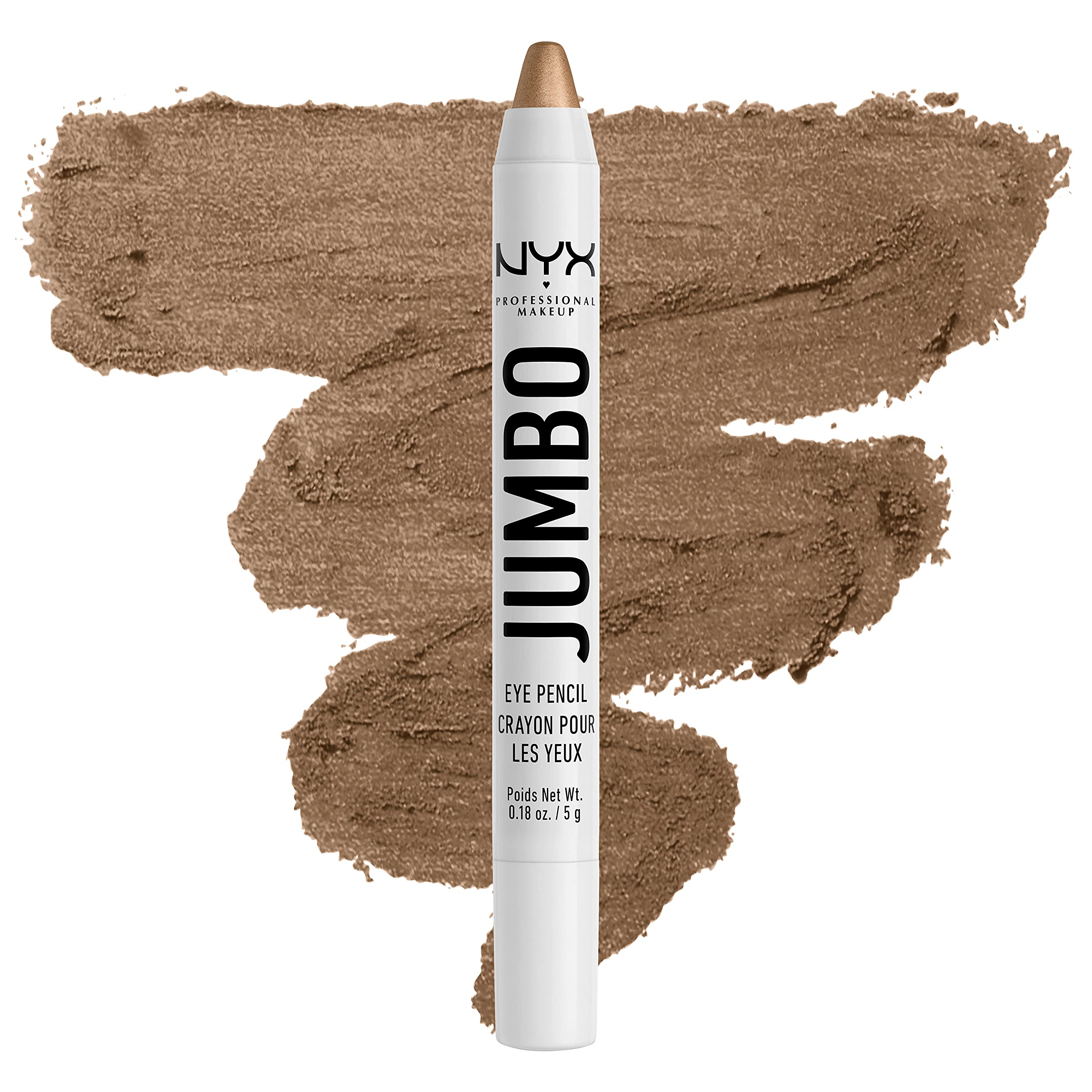 Buy now NYX PROFESSIONAL MAKEUP Jumbo Eye Pencil, Blendable Eyeshadow Stick & Eyeliner Pencil - Cottage Cheese (Silver) at indiglob india