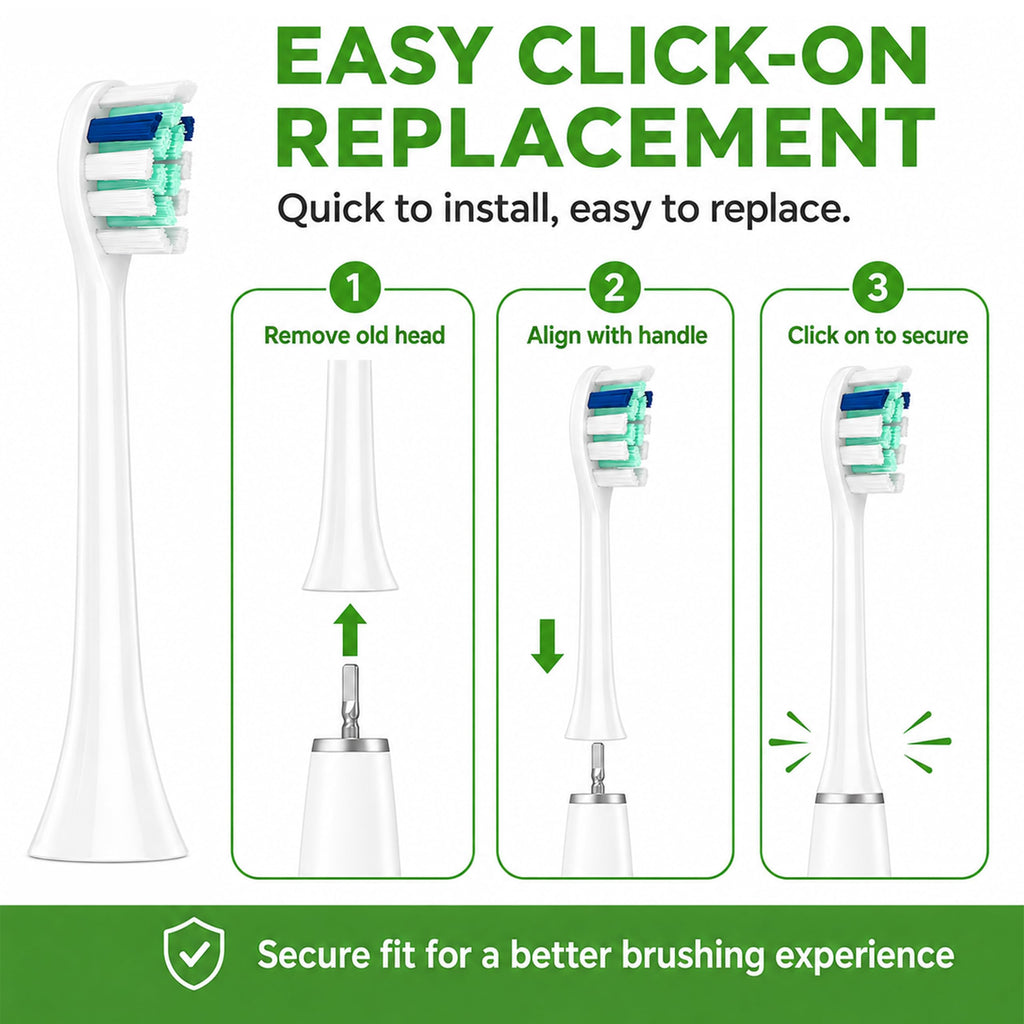 Replacement Toothbrush Heads for Philips Sonicare 8-Pack
