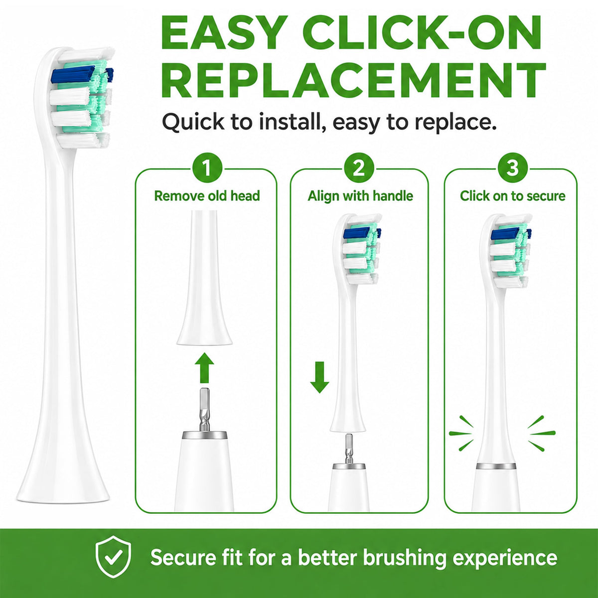 Replacement Toothbrush Heads for Philips Sonicare 8-Pack