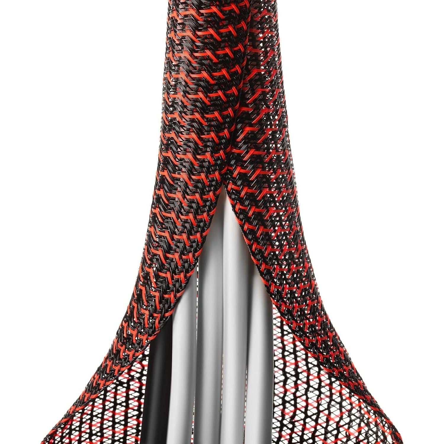 Buy now 6.6ft - 4/5 inch White Cable Sleeve, Cable Organizer for Desk PC TV Computer, Wire Protector Cable Wrap Cover, Cord Management for Home Office 6.6ft, 1 2'' Black-red at indiglob india