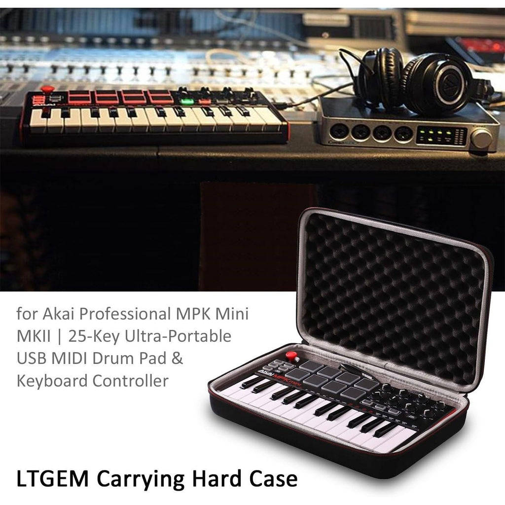 Buy now LTGEM Case Compatible with Akai Professional MPK Mini MK3 / MPK Mini Play MK3 25 Key USB MIDI Keyboard Controller, Black+Gray(Case Only) at indiglob india
