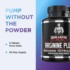 Dr. Emil's L-Arginine & L-Citrulline Malate, Nitric Oxide Boost, 90 Tablets | High-Dose Formula to Support Healthy Blood Flow, Circulation, Endurance, and Intense Workout Pump Support, L Citruline Malate