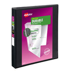 Avery® Durable View 3 Ring Binder, 1" EZD® Rings, 1 Black Binder