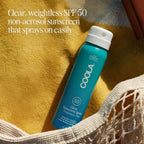 COOLA Organic Sunscreen SPF 50 Sunblock Spray, Dermatologist Tested Skin Care for Daily Protection, Vegan and Gluten Free, Fragrance Free