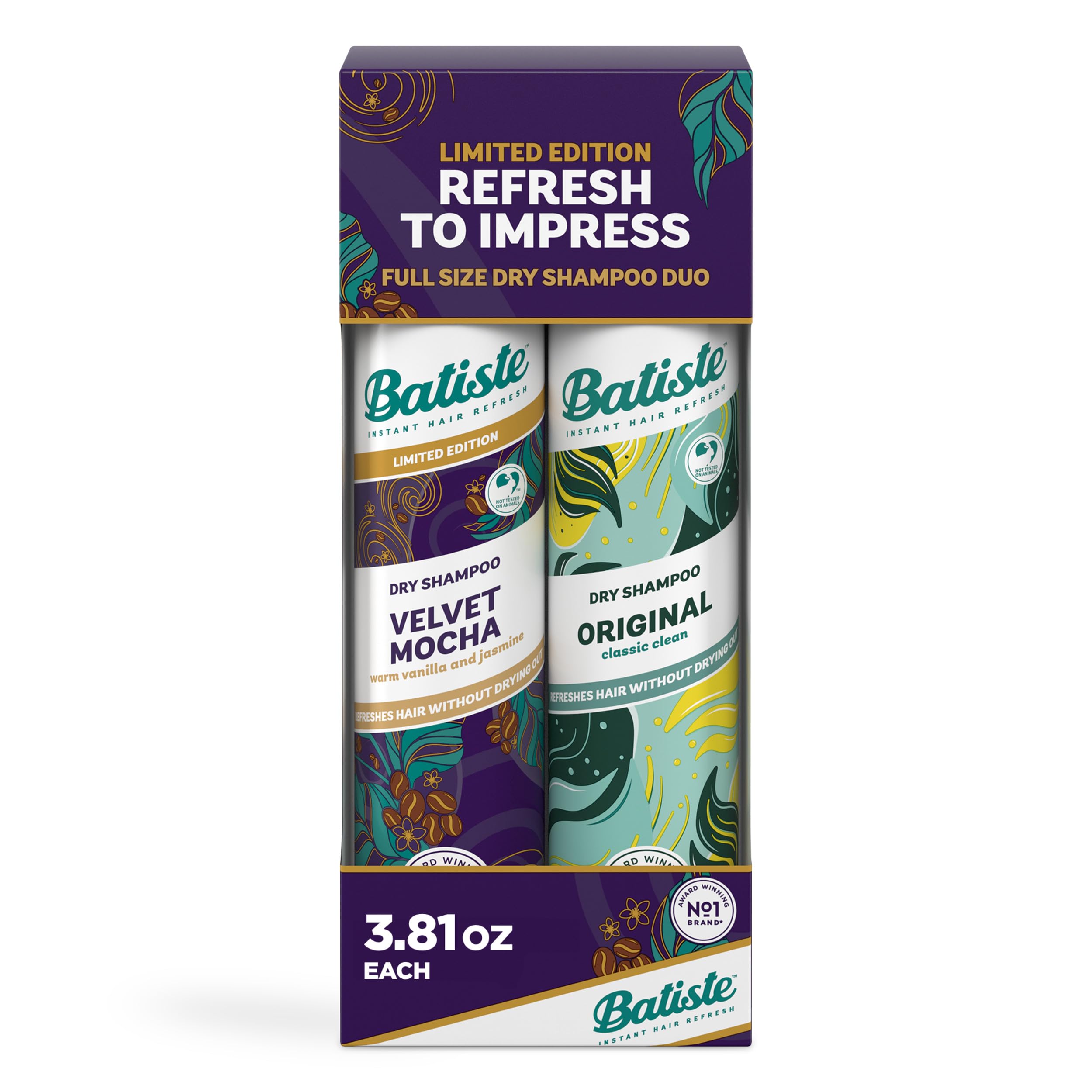 Batiste Dry Shampoo, Waterless shampoo, Original, 3.81oz, Pack of 3