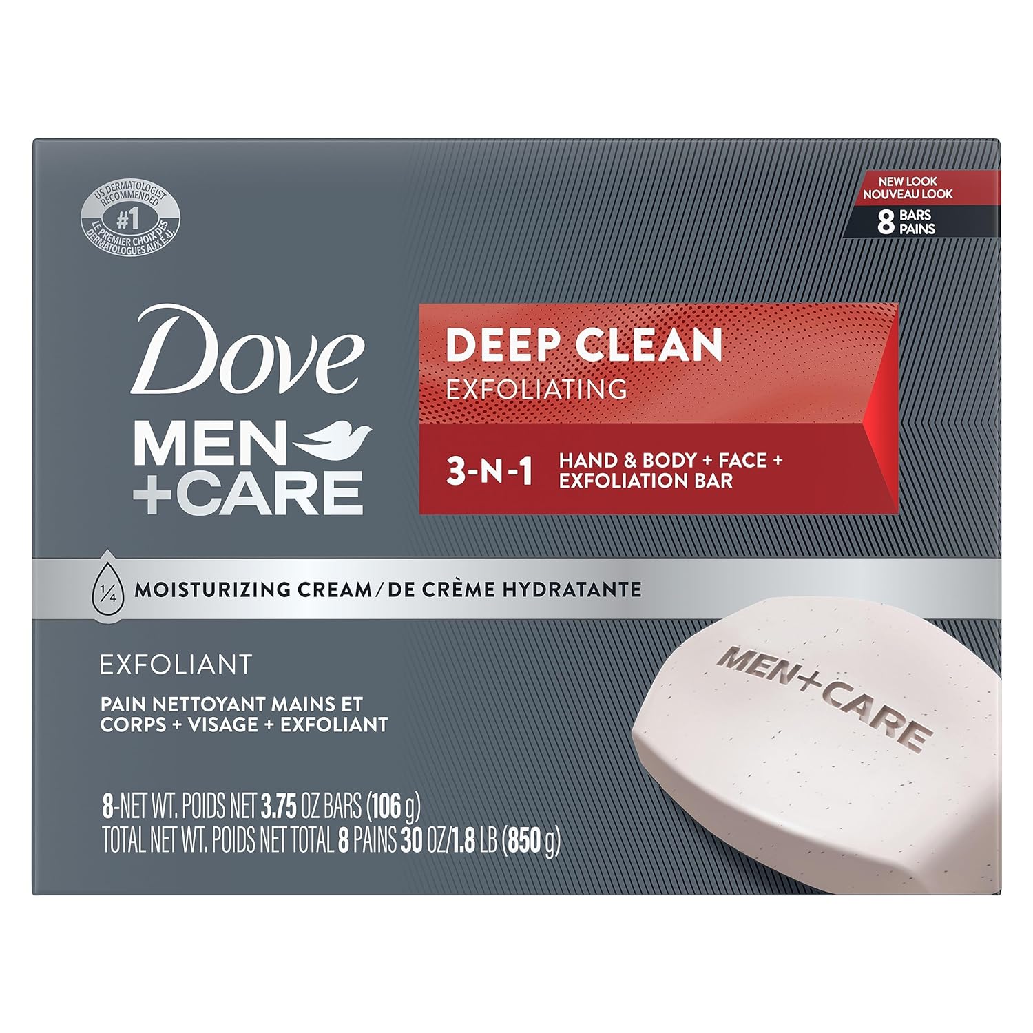Buy now Dove Men+Care Body Soap and Face Bar More Moisturizing Than Bar Soap Deep Clean Effectively Washes Away Bacteria, Nourishes Your Skin 3.75 Ounce (Pack of 6) 3.75 Ounce (Pack of 8) Body Soap at indiglob india