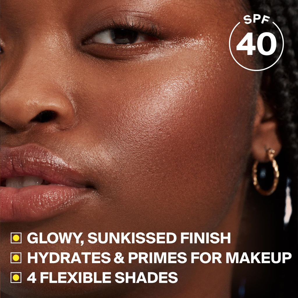 Supergoop! Glowscreen SPF 40, Sunrise (Champagne Glow) - 1.7 fl oz - Glowy Primer + Broad Spectrum Tinted Sunscreen - Helps Filter Blue Light - Hydration - Hyaluronic Acid & Vitamin B5