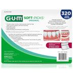 Buy now GUM Soft-Picks Original, Easy to Use Dental Picks for Teeth Cleaning and Gum Health, Disposable Interdental Brushes with Convenient Carry Case, Dentist Recommended Dental Picks, 320ct at indiglob india