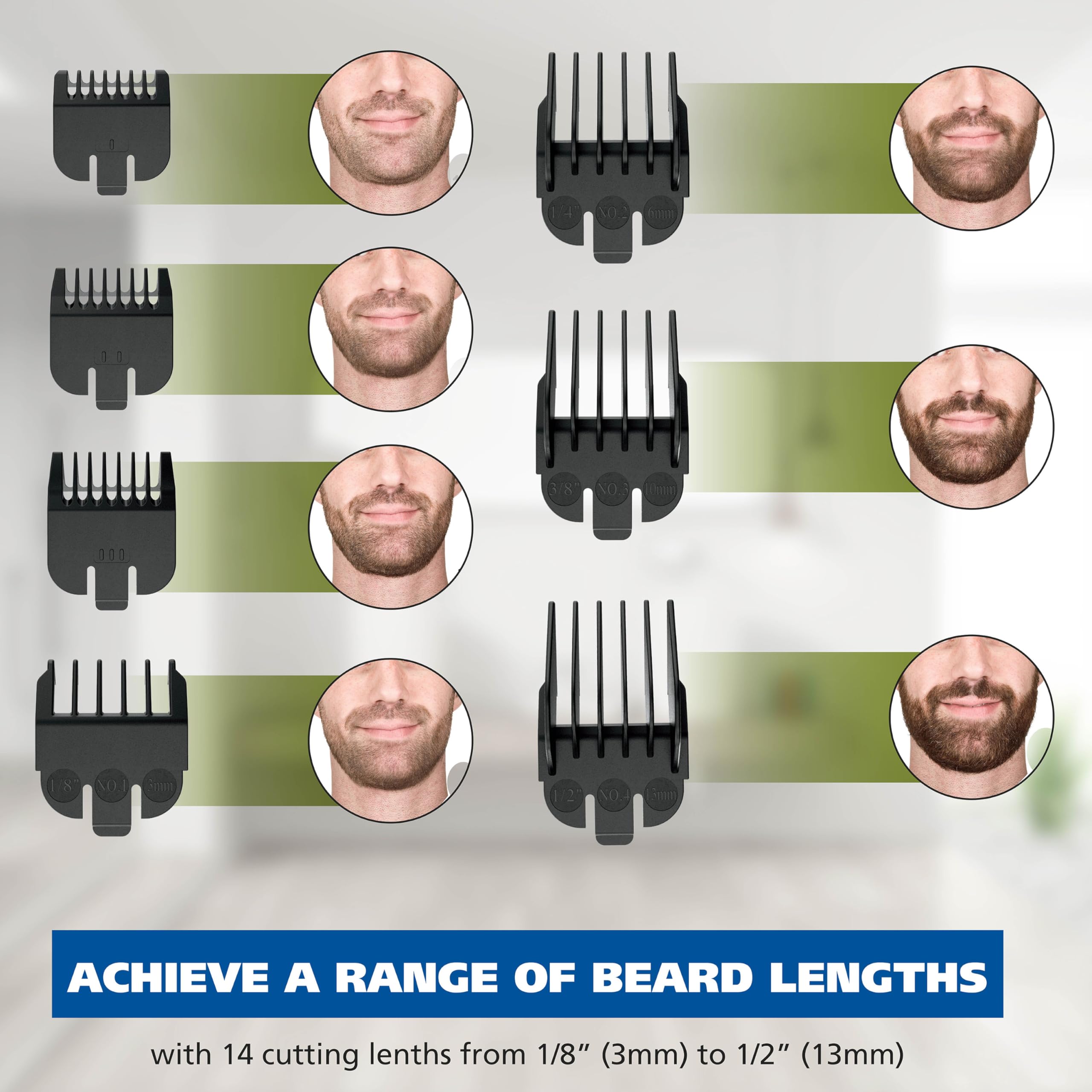 Wahl Groomsman Rechargeable Beard Trimmer Kit & Bonus Battery Nose Trimmer | Trim Beards & Mustaches With The Rechargeable Trimmer And Nose Hair With The Bonus Battery Wet/Dry Trimmer – Model 5622V