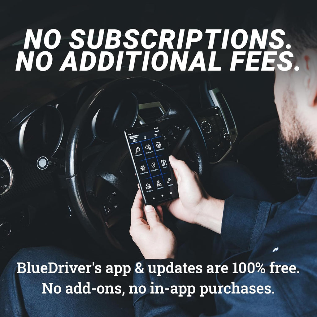 Buy now BlueDriver Bluetooth Pro OBDII Scan Tool for iPhone & Android - No Subscription Fee - OBD2 Car Scanner and Code Reader - Diagnose Check Engine, ABS, SRS, Airbag & 7000+ Issues on Vehicles 1996+ at indiglob india