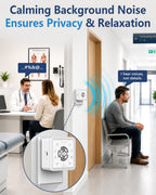 Office Privacy & Noise Canceling White Noise Machine: 90dB 30-Level Volume