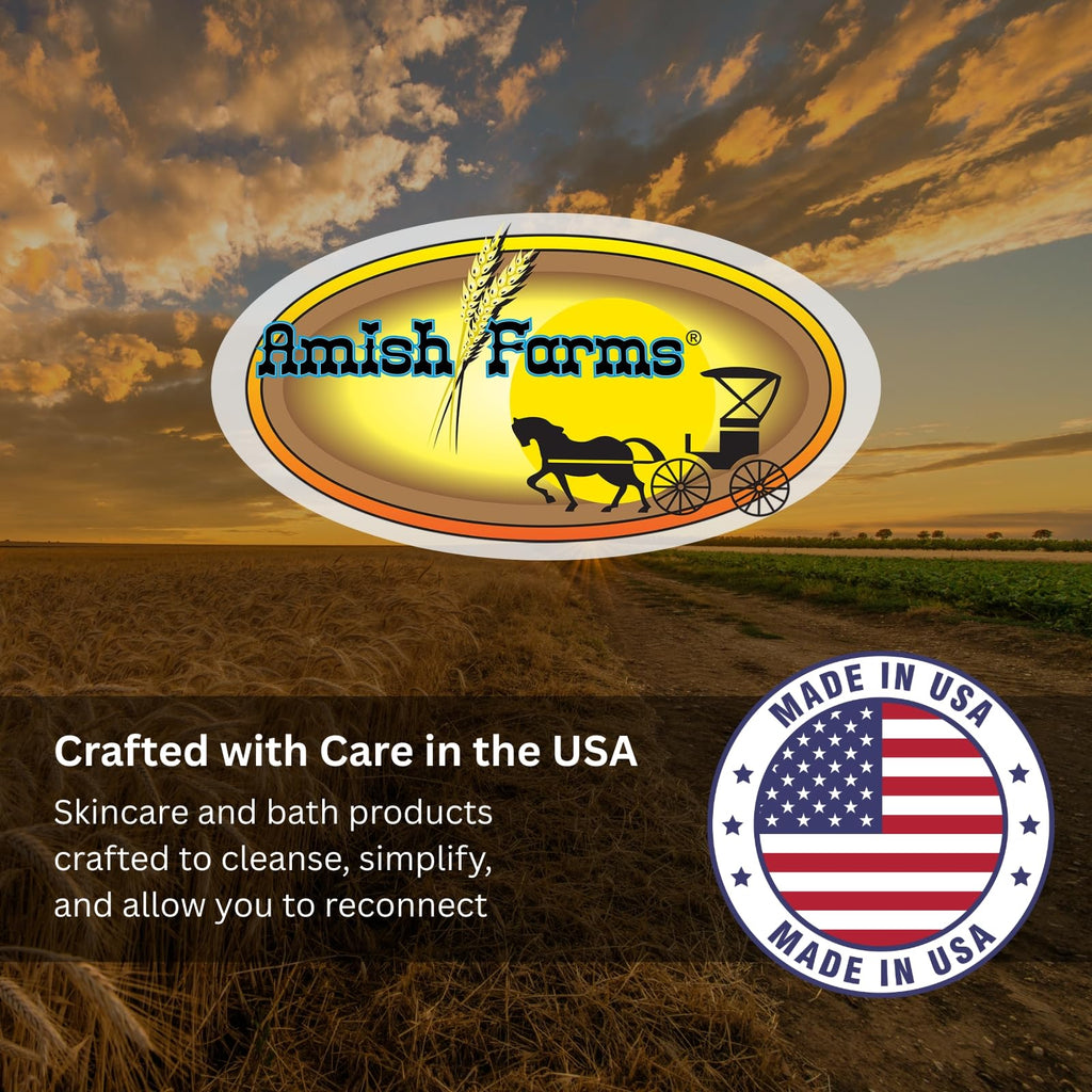 Amish Farms Natural Bar Soap Variety Pack, Moisturizing Soap Bars - 5 Bars