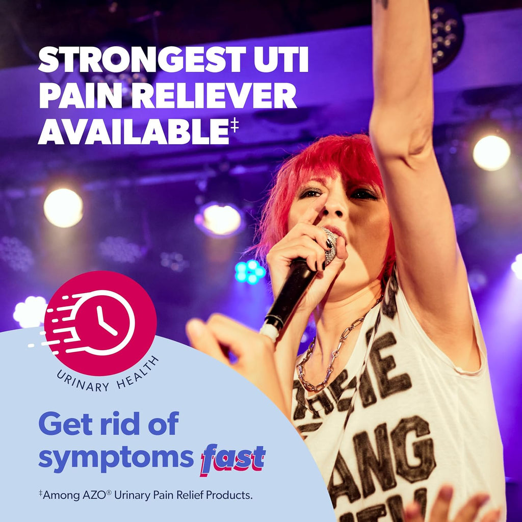 Buy now AZO Urinary Pain Relief Maximum Strength, Fast relief of UTI Pain, Burning & Urgency, Targets Source of Pain, #1 Most Trusted Brand, 24 Tablets at indiglob india