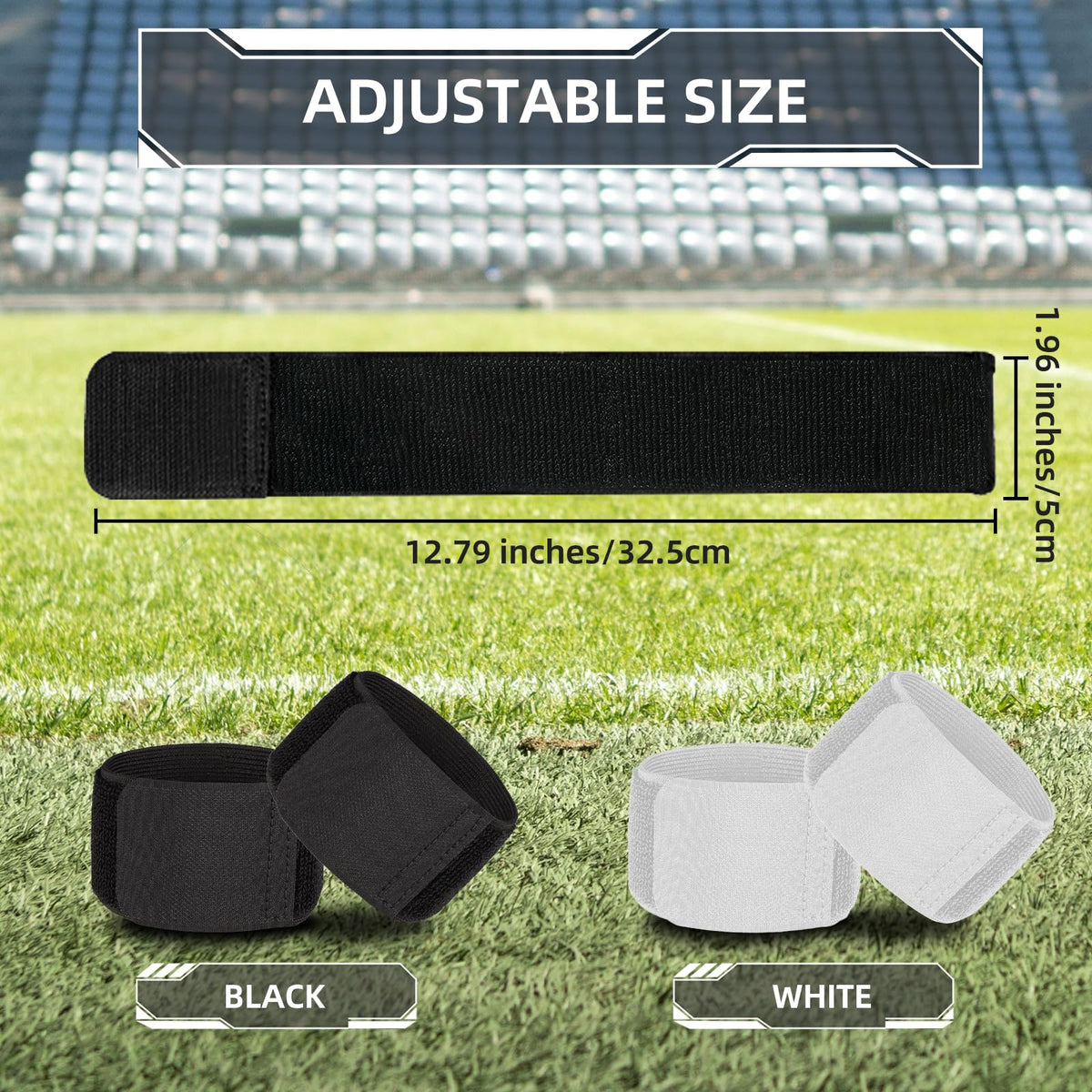 4PCS Elastic Soccer Shin Guard Straps for Kids Youth Adult
