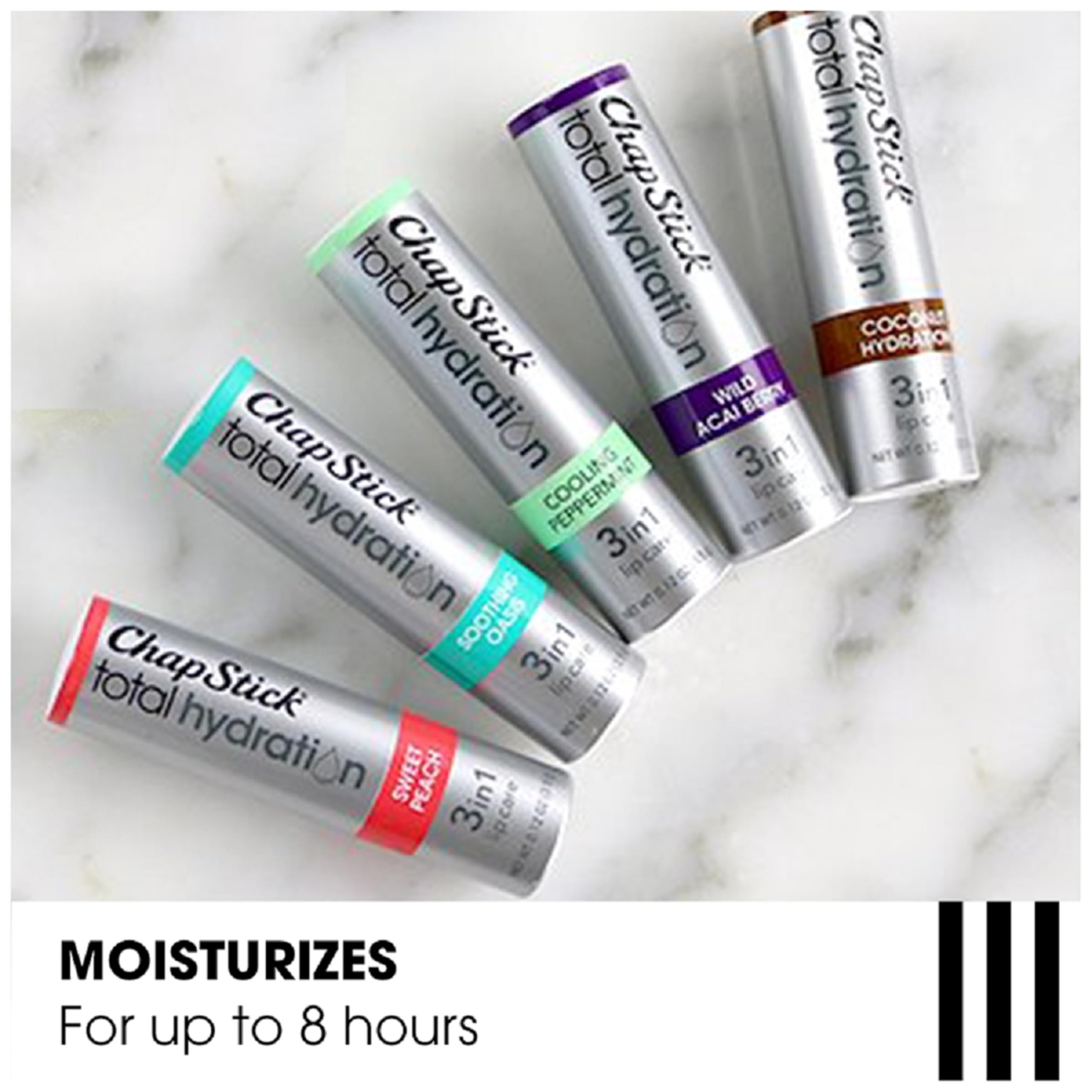 Buy now ChapStick Total Hydration Soothing Oasis Moisturizing Lip Balm Tube, Lip Balm for Lip Care - 0.12 Oz at indiglob india