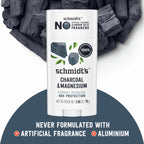 Schmidt's Aluminum-Free Vegan Deodorant Charcoal & Magnesium with 2.65 oz
