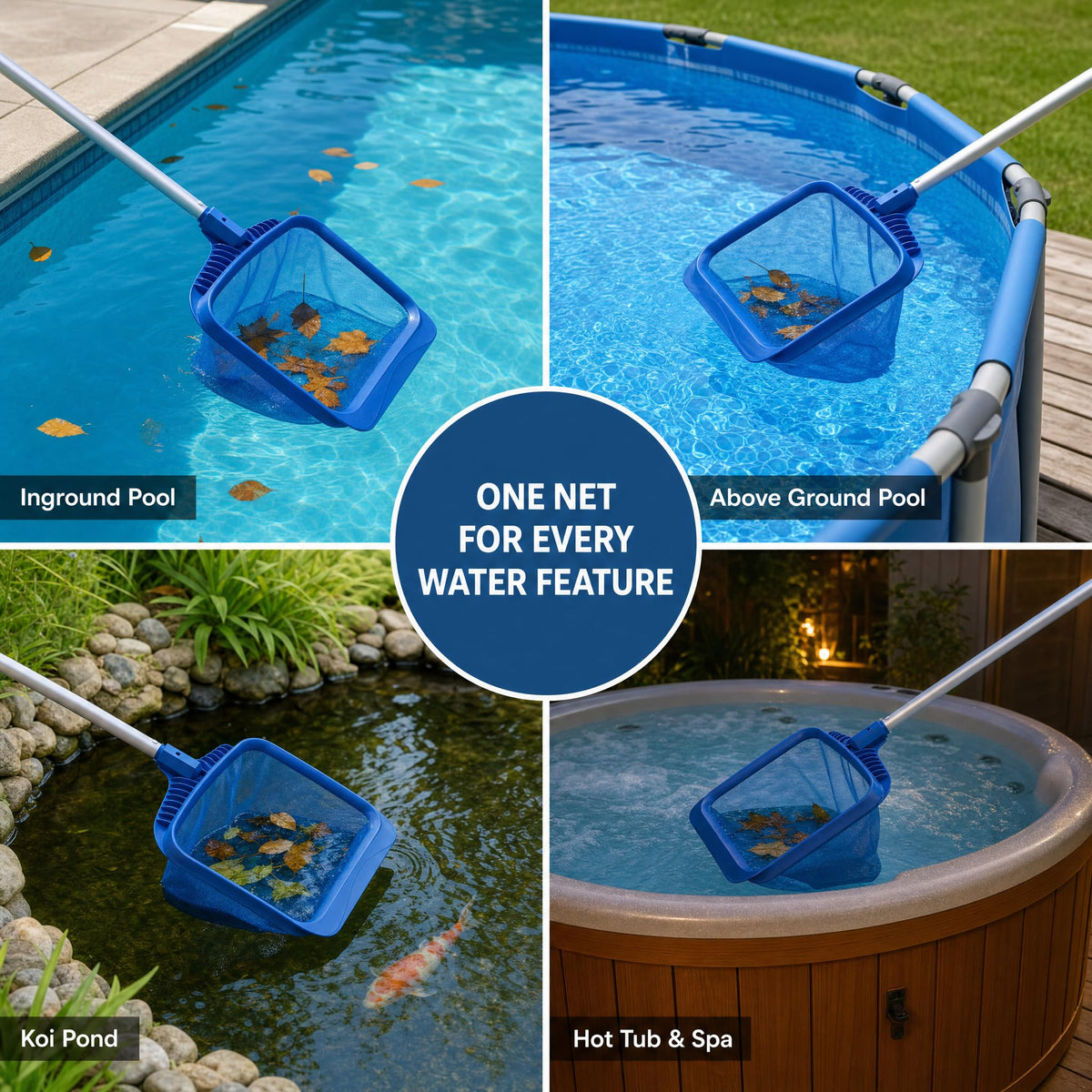 STARGOODS 20" Pool Skimmer Net, Blue