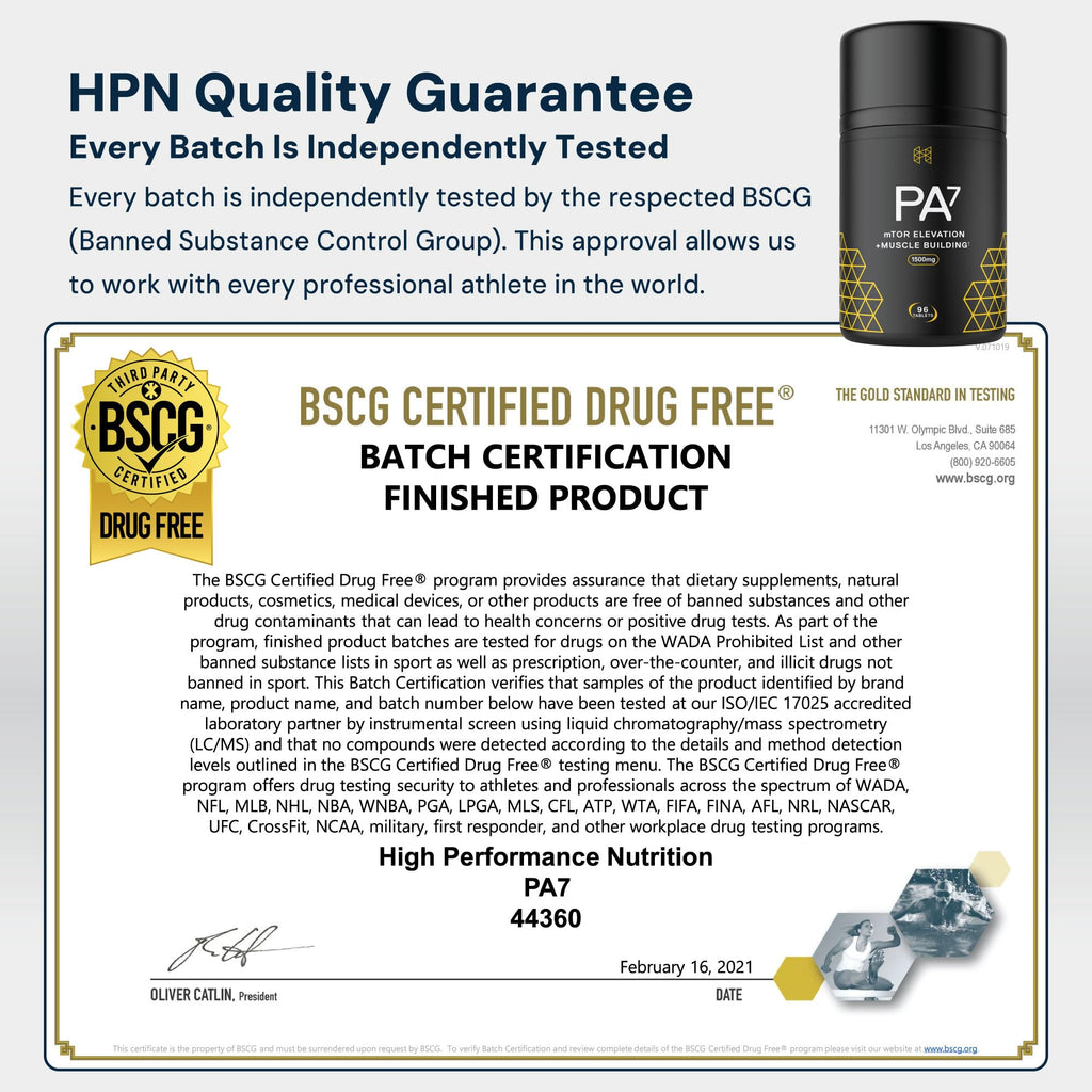 HPN PA(7) Phosphatidic Acid for Muscle & Strength, 96 Tablets