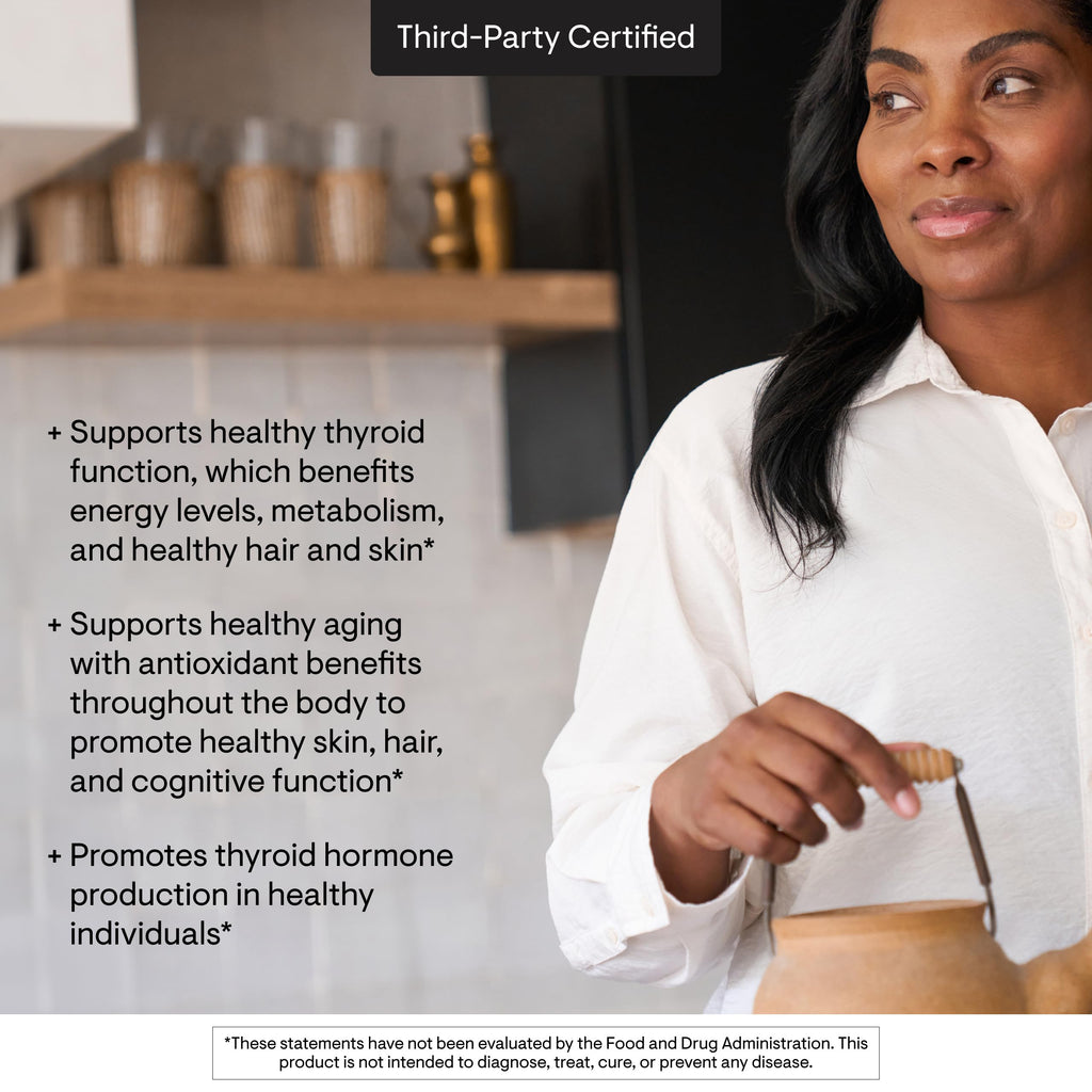 THORNE Selenium, 200 mcg L-Selenomethionine Supplement, 60 Capsules | Supports Healthy Thyroid Function, Immune Function, Healthy Aging & Antioxidant Defense*, NSF Contents Certified