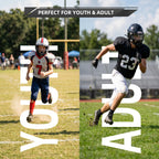 4-Pack Football Mouth Guards with Case for Youth & Adult, Permanent Strap