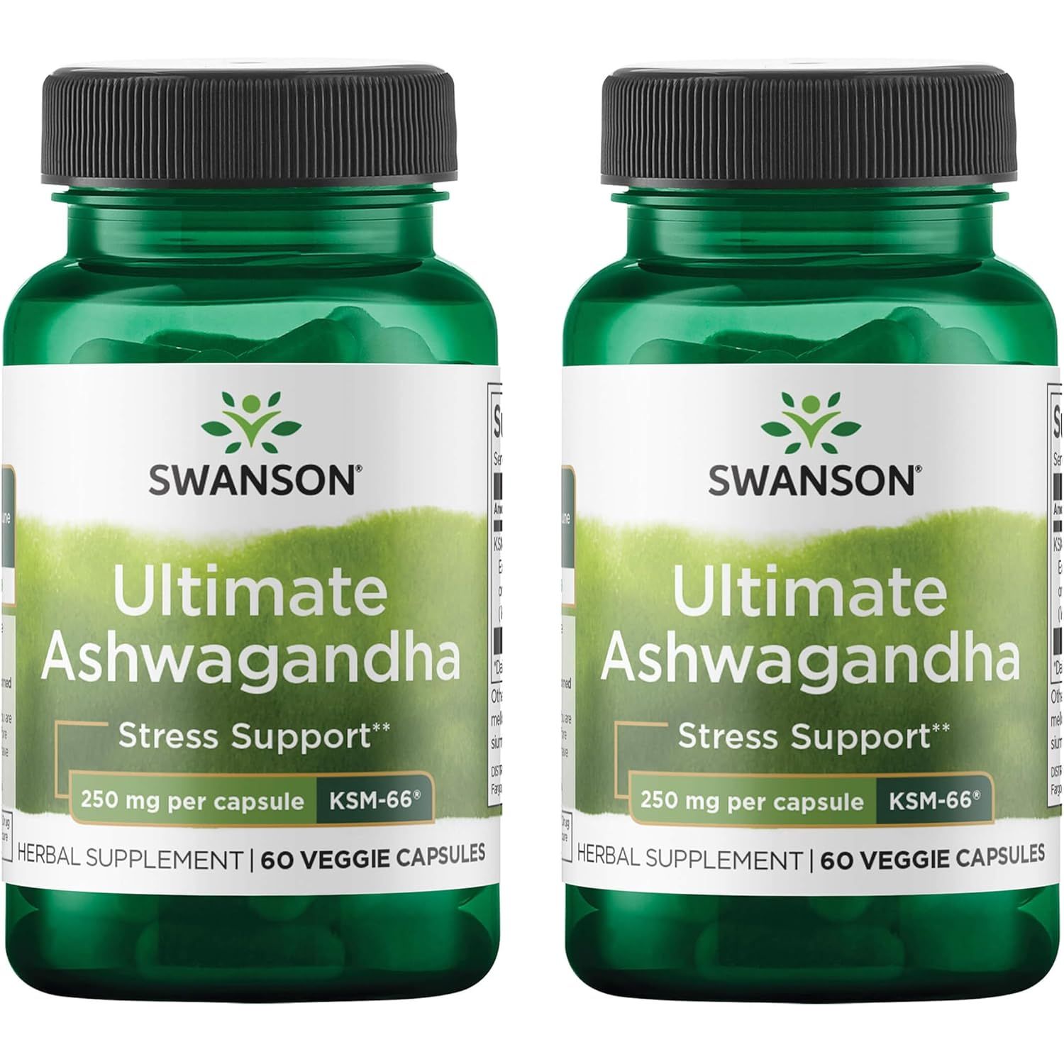 Buy now Swanson Ultimate Ashwagandha KSM-66 - Herbal Supplement Supporting Healthy Stress Levels & Relaxation - Natural Formula to Promote a Calm & Relaxed Mindset - (60 Veggie Capsules, 250mg Each) 60 Count (Pack of 2) at indiglob india