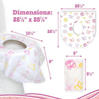 Buy now Toilet Seat Covers Disposable (12 Pack, Floral) - XL Waterproof Toilet Cover for Toddlers, Kids & Adults - Portable & Individually Wrapped for Travel, Potty Training & Public Restrooms at indiglob india