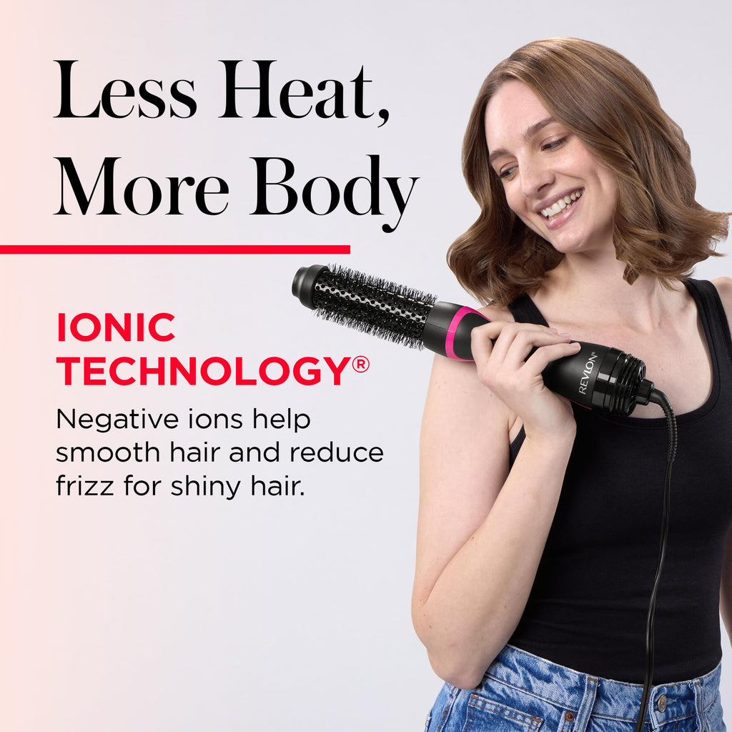 REVLON One-Step Root Booster Round Brush Hair Dryer and Styler, 1.5" Barrel