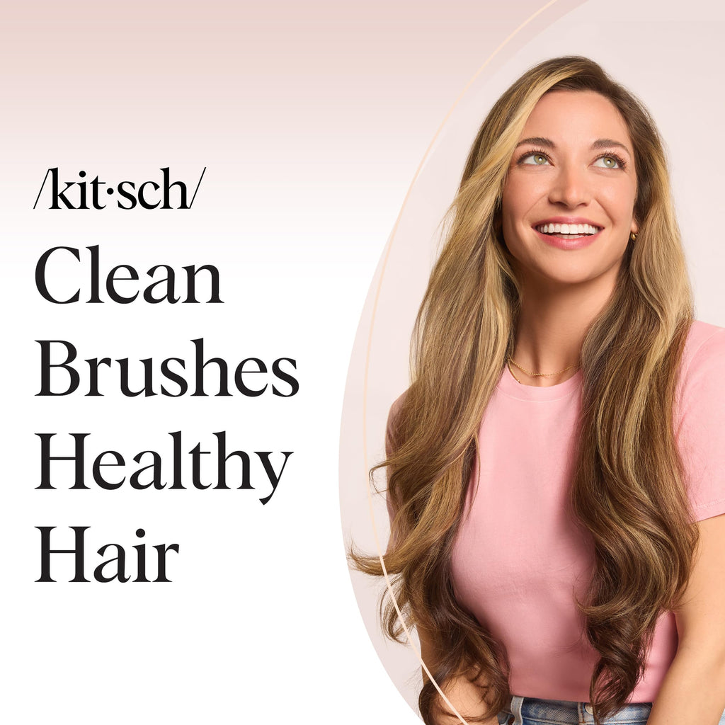 Buy now Kitsch Hair Brush Cleaner Tool | Double-Sided 2-in-1 Brush Cleaner for Hair Brushes & Combs | Eco-Friendly Cleaning Tool with Pick & Bristles, Perfect Gifts for Women | Hair Stylist Essentials at indiglob india