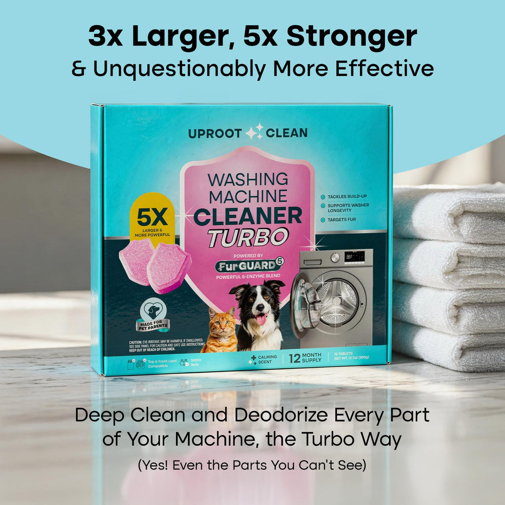 Uproot Clean Washing Machine Cleaner Tablets Turbo 5xStronger, 12 mo supply