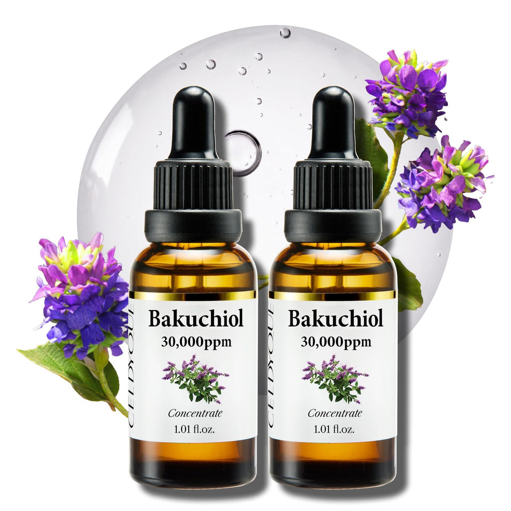 Korean Bakuchiol Concentrate DIY Mix-in Serum 30,000 ppm - High Potency Retinol Alternative | Wrinkle Reduction Skin Firming & Smoothing - Anti-Aging Sensitive Skin Vegan & Cruelty-Free Non-GMO 1 oz