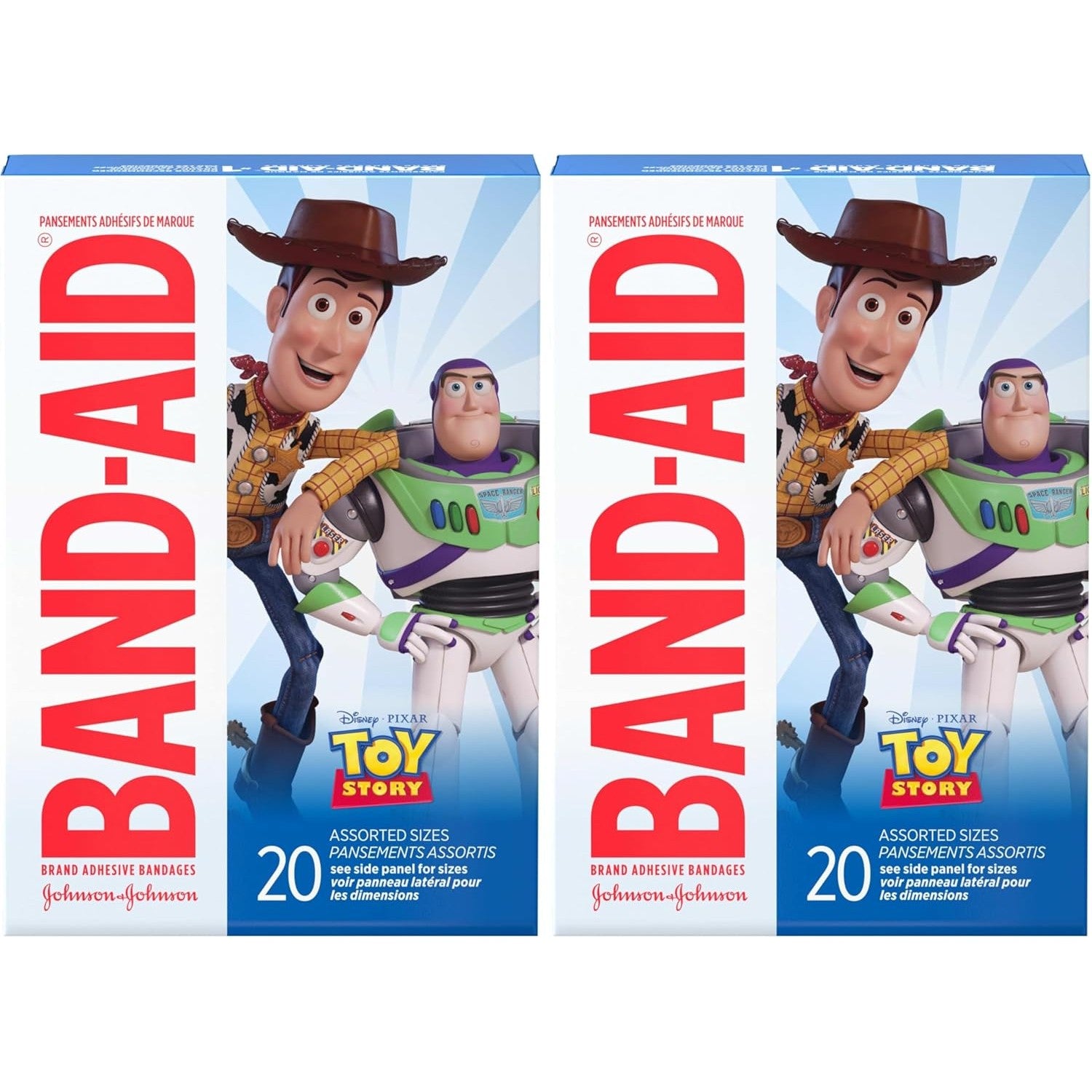 Buy now Band-Aid Brand Adhesive Bandages for Minor Cuts & Scrapes, Wound Care Bandages Featuring Marvel Avengers Characters, Fun Decorative Bandages for Kids & Toddlers, Assorted Sizes, 20 ct 20 Count (Pack of 2) Toy Story at indiglob india
