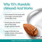 Almond Clear Mandelic Acid Level 2 Serum – Extra Strength Treatment for Body Acne, Folliculitis, and Ingrown Hairs – Buttocks Clearing Dark Spot Remover – 1 Fl Oz