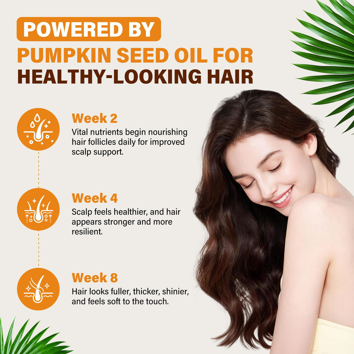 Pumpkin Seed Oil with Saw Palmetto & Biotin for Hair Growth, 240 Softgels