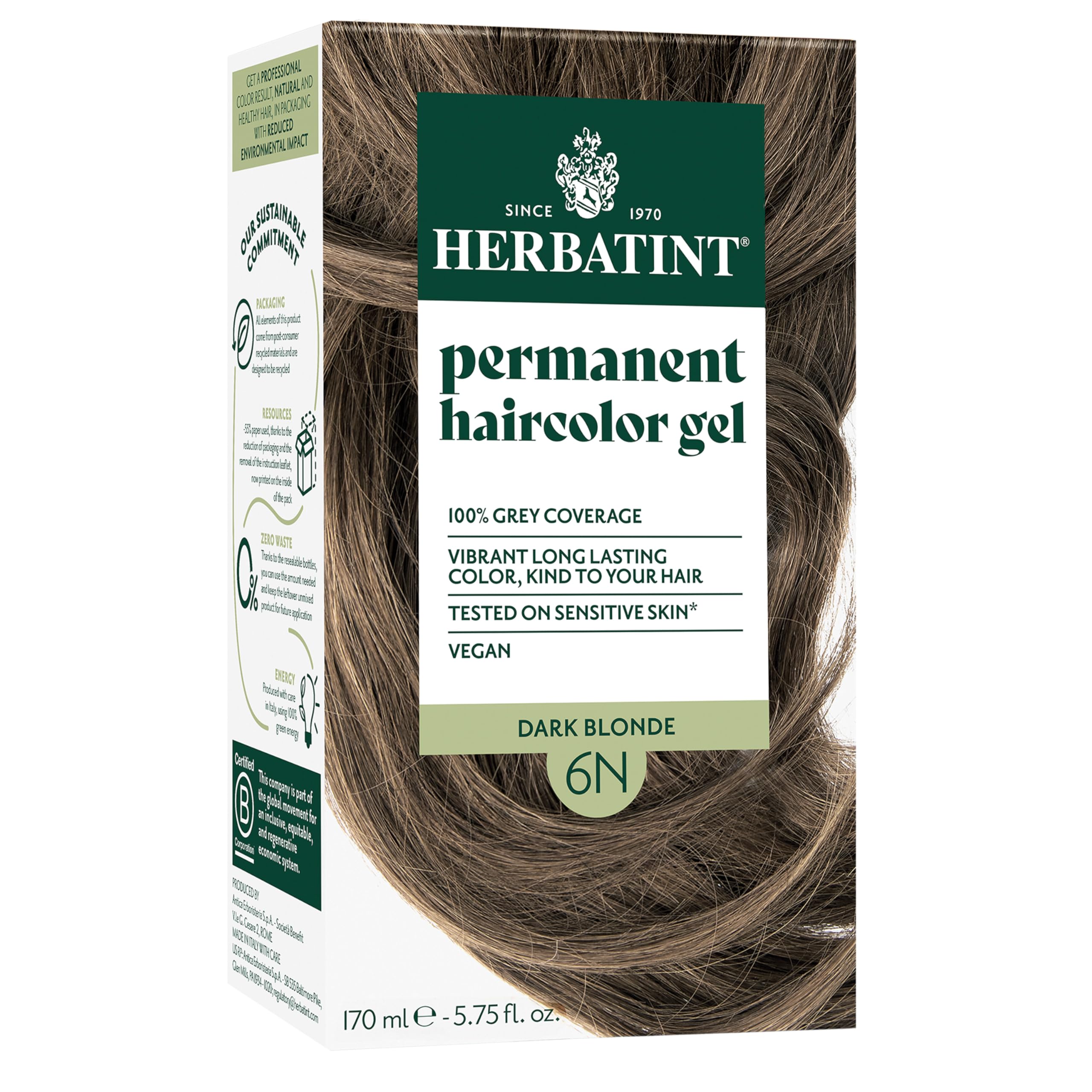 Buy now Herbatint Permanent Hair Dye For Women - 4N Chestnut - For Up To 100% Gray Coverage of Resistant Gray Hair - Ammonia-Free, Alcohol-Free & Vegan - Salon Influenced Hair color 5.75 fl oz at indiglob india