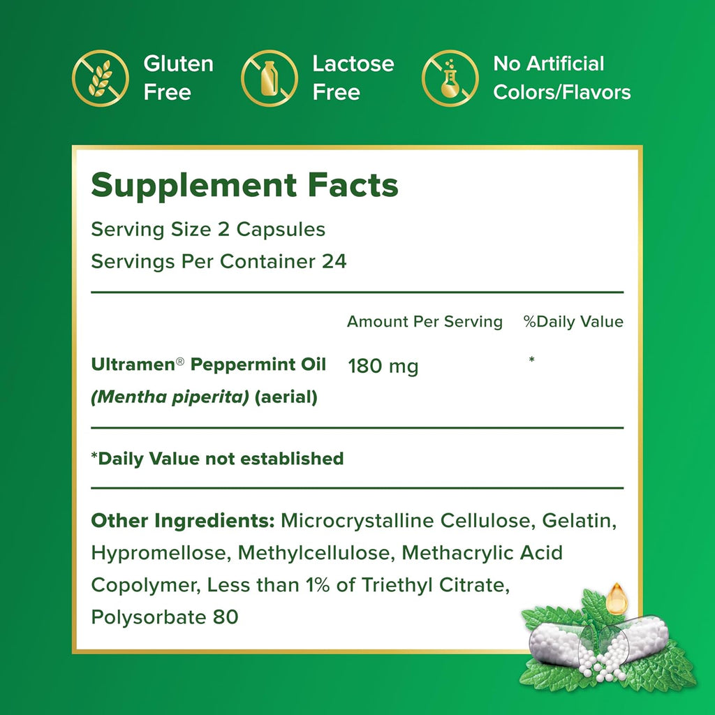 Buy now IBgard Gut Health Supplement, Peppermint Oil Capsules for Abdominal Comfort, 48 Capsules at indiglob india