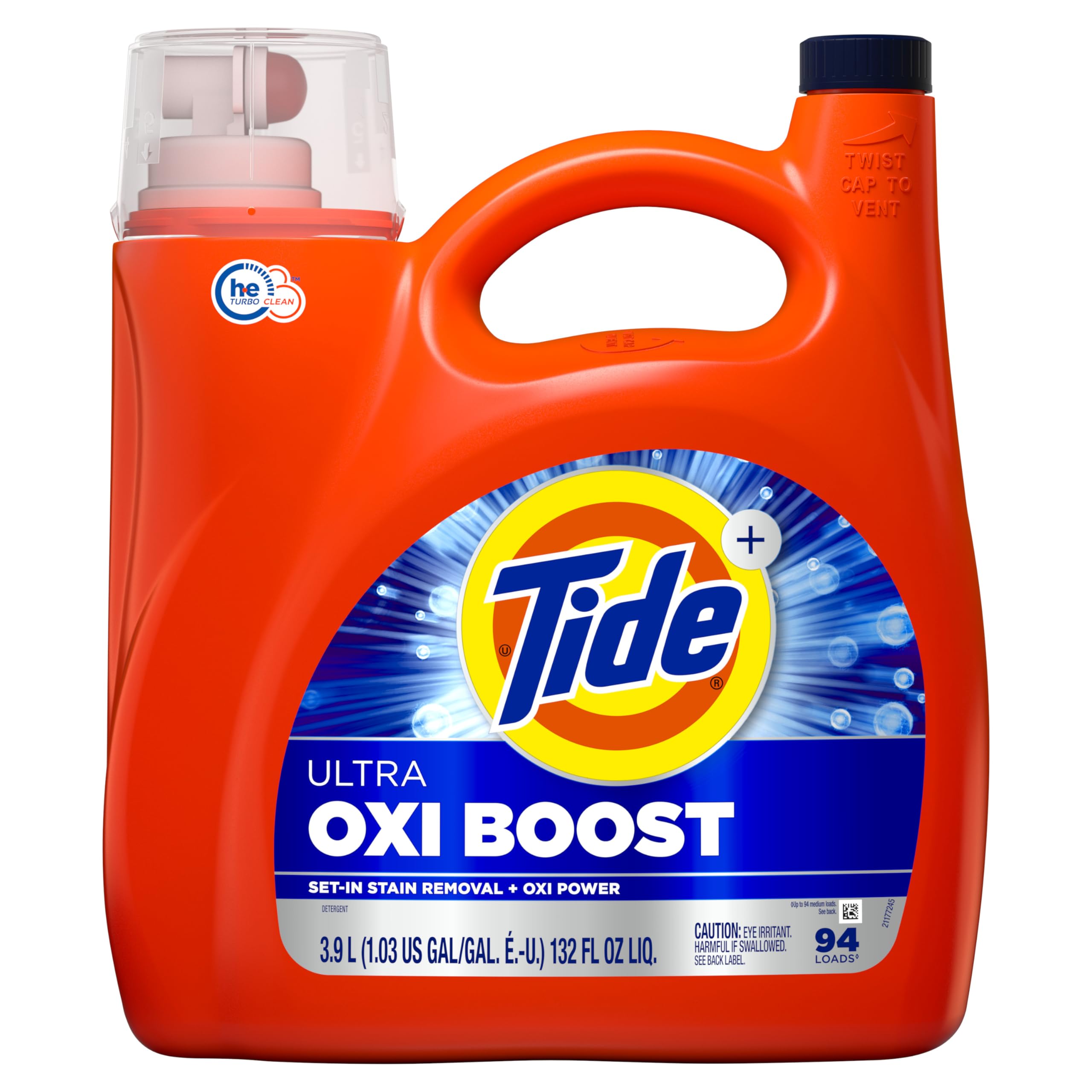 Buy now Tide Ultra Oxi Boost Liquid Laundry Detergent, 117 fl oz, 83 Loads, Advanced Stain Remover, Laundry Detergent Liquid with Extra Oxi Power at indiglob india