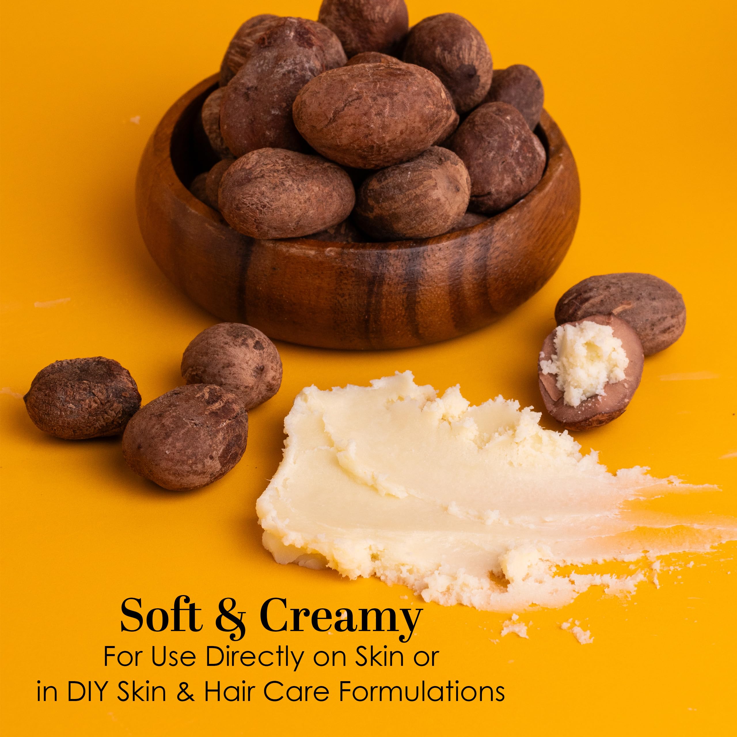 Buy now Raw Shea Butter - 100% Pure African Unrefined Shea Butter for Hair | Skin Moisturizer for Face and Body | with Natural Smoky Scent | Use for Soap Base, DIY Whipped Lotion, Lip Balm - 8 oz Block at indiglob india
