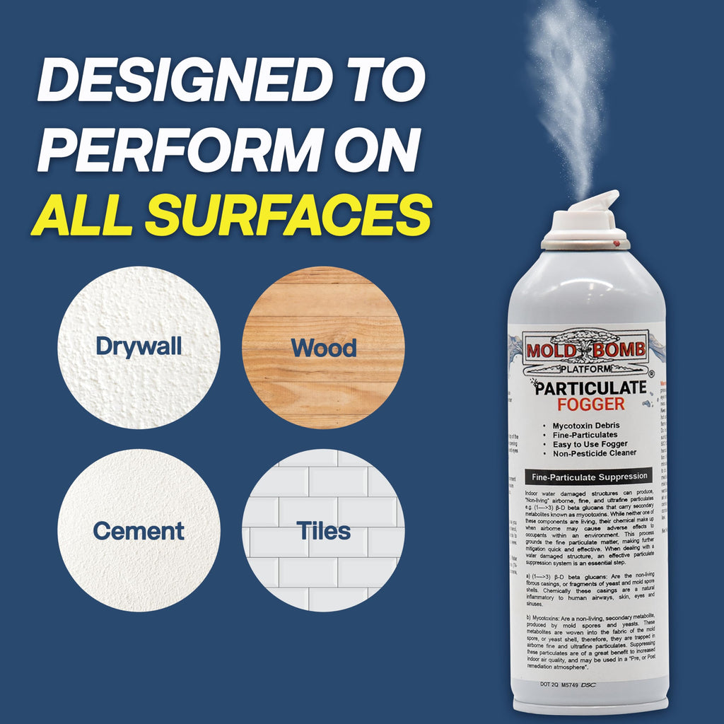 MOLD BOMB Fogger – Mold Stain & Odor Fogger – Deep Penetrating Room Treatment for Affected Areas – DIY Cleanup Solution (1 Pack)