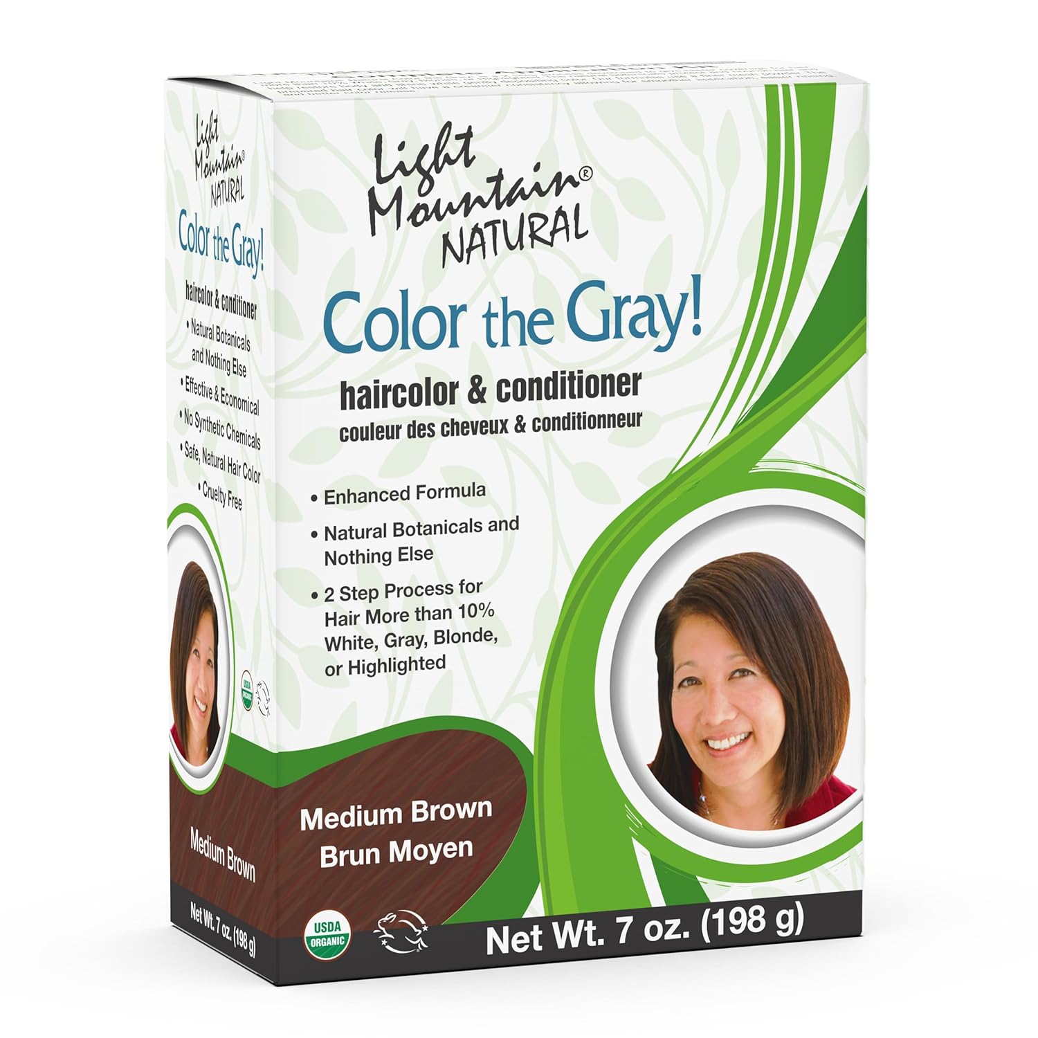 Buy now Light Mountain Henna Hair Color & Conditioner, Color the Gray - Dark Brown Hair Dye for Men/Women, 2-Step Chemical-Free, Semi-Permanent Hair Color for White, Gray, and Blonde Hair, 7 Oz (Pack of 2) 7 Ounce (Pack of 1) Medium Brown at indiglob india