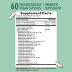 Raw Flora Bloat and Gas Probiotic for Women & Men | 60 Capsules
