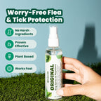 Cedarcide Original Bug Spray | Repel & Kill Fleas, Ticks, Mosquitoes, Mites, Ants & Chiggers | for use on People, Pets & Home | Natural Cedar Oil | Eco-Friendly | 4 Oz